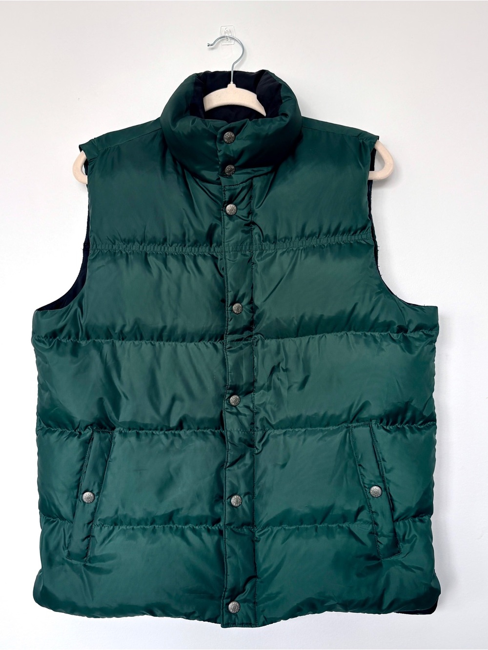 J. Crew Men’s Forest Green Quilted Puffer Vest